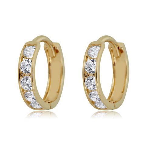 Cz Huggie Hoop&nbsp;Earrings