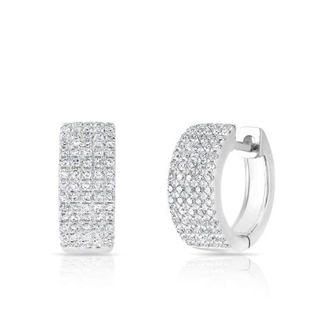 Huggie White Gold&nbsp;Earrings