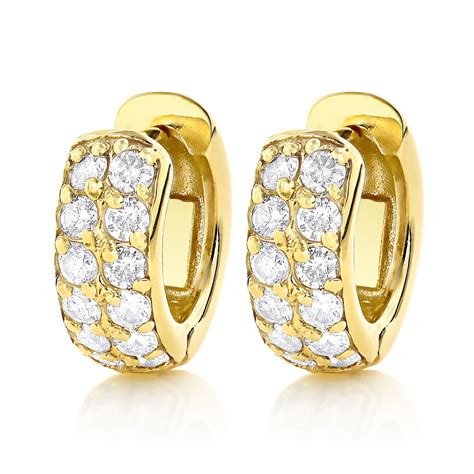 Diamond Huggie Diamond&nbsp;Earrings