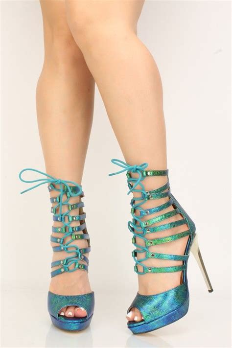 Tie Up Heels&nbsp;Green