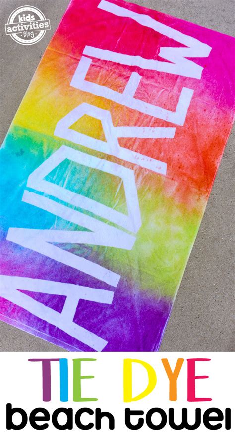 Beach Towel Name Tie&nbsp;Dye