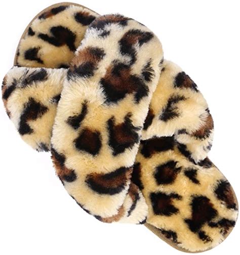 Fluffy Zebra Slippers