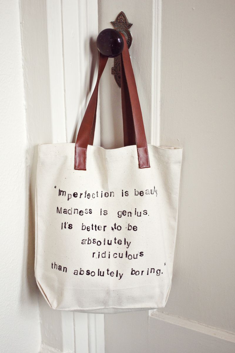 Favorite Quote Tote Bag A Beautiful Mess