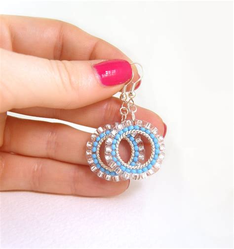 Hoop Earrings With Small&nbsp;Beads